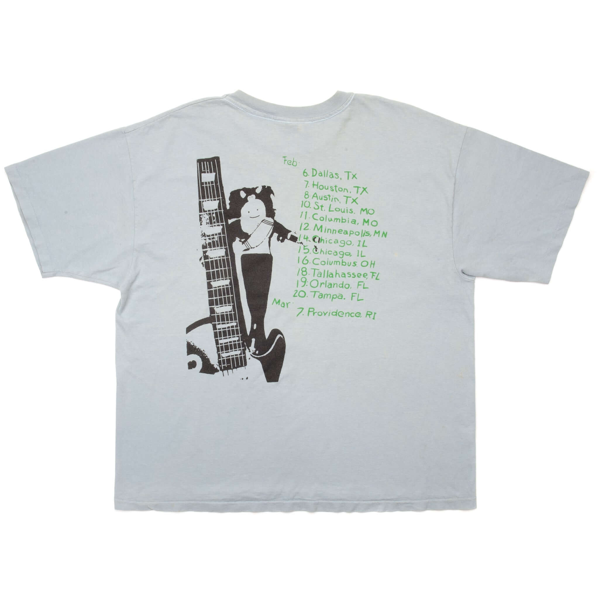 Vintage Dinosaur Jr Tour Tee Shirt 1999 Size Large. GREY