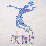 Vintage Nike Just Do It Tee Shirt 1987-1994 Size Medium Made In USA Single Stitch Sleeves.