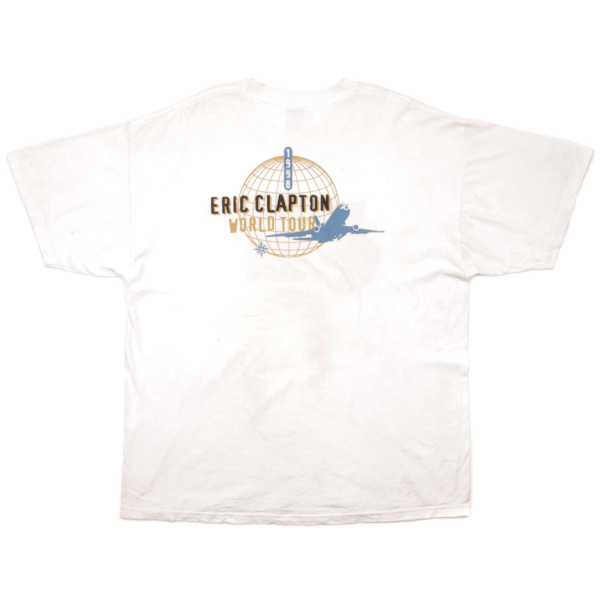 VINTAGE ERIC CLAPTON TEE SHIRT WORLD TOUR 1998  SIZE XL