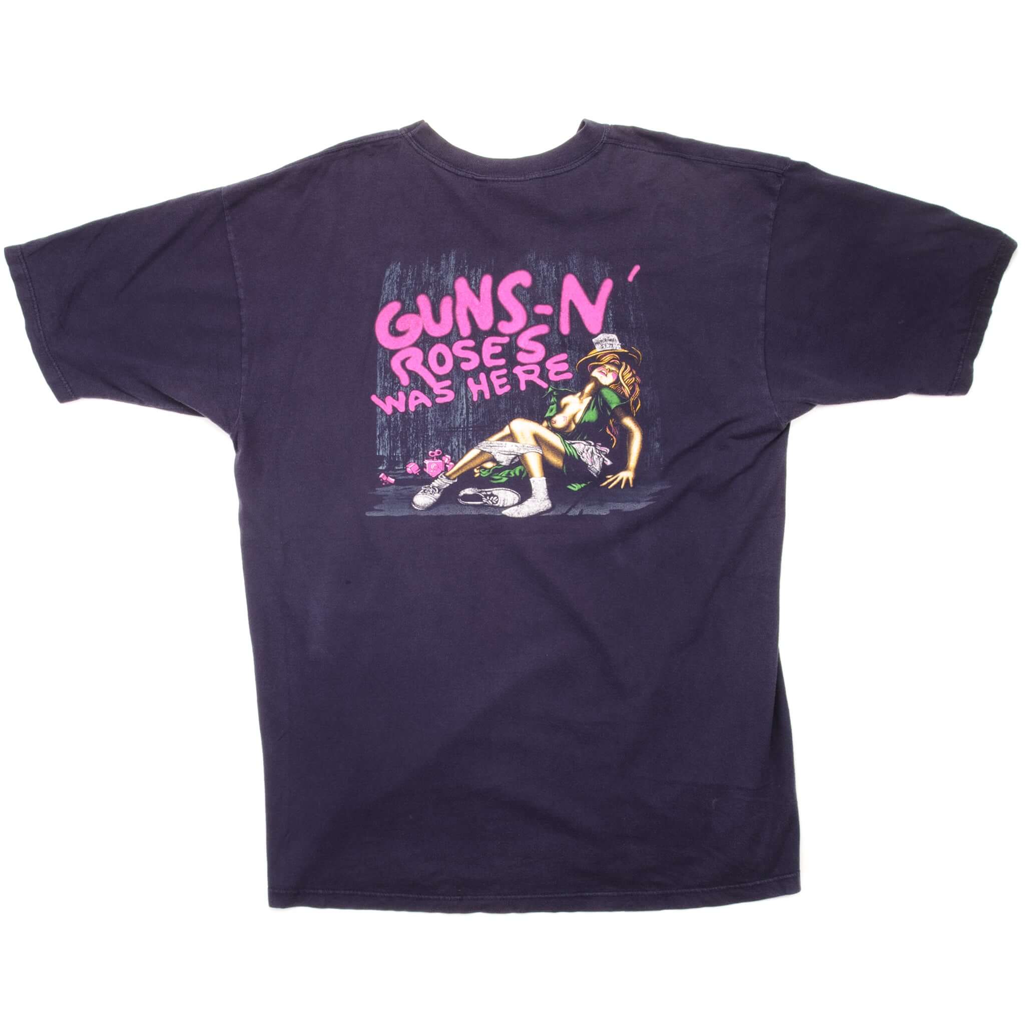 Vintage Guns N'Roses Was Here Tee Shirt 1987 Size XL.