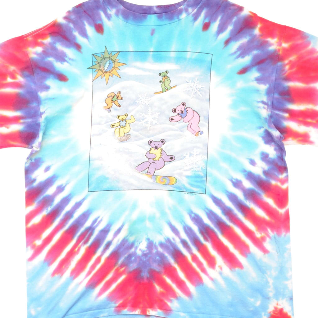 VINTAGE TIE-DYE THE GRATEFUL DEAD TEE SHIRT 1990 SIZE XL MADE IN USA