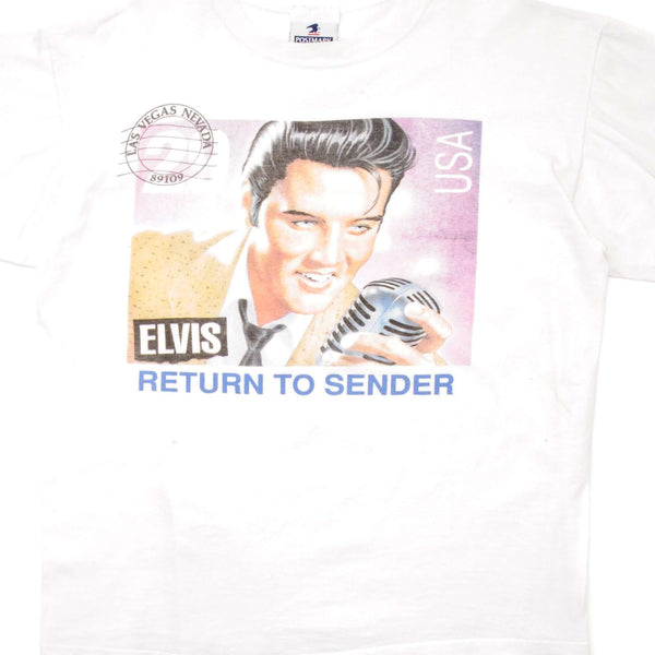 CAMISETA VINTAGE DE ELVIS PRESLEY, TALLA GRANDE, FABRICADA EN EE. UU.
