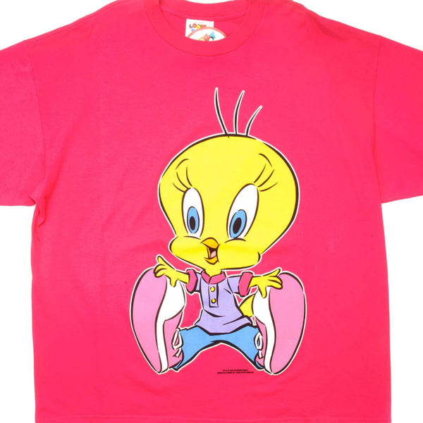 CAMISETA ANTIGUA DE LOONEY TUNES TWEETY 1996 TALLA 3XL EXCELENTE ESTADO