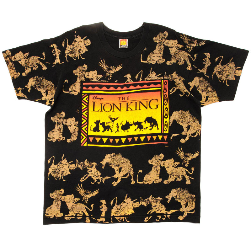 Vintage Disney The Lion King Tee Shirt 90'S Size XL. BLACK