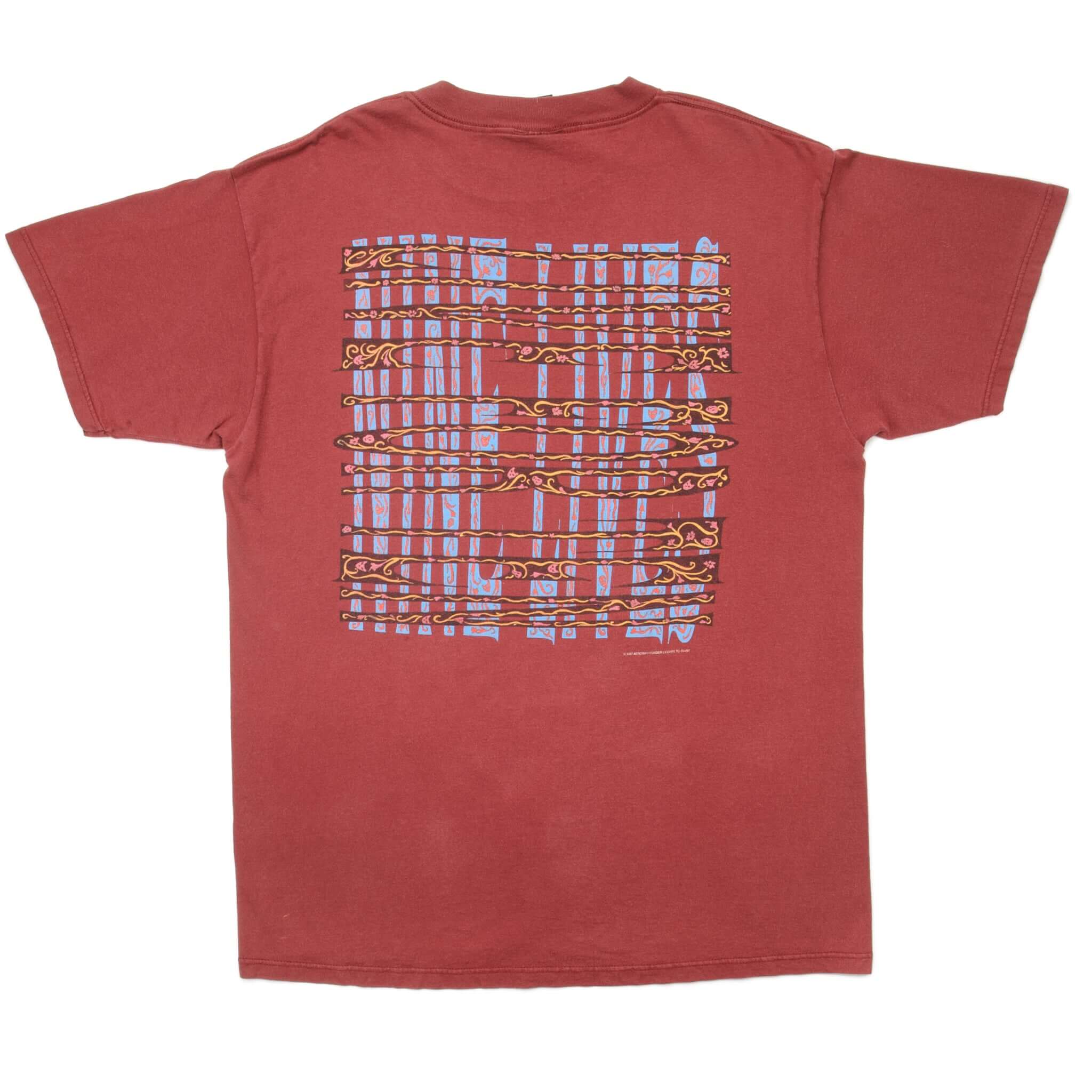 Vintage Aerosmith Nine Lives Tee Shirt 1997 Size Large Made In USA. RED