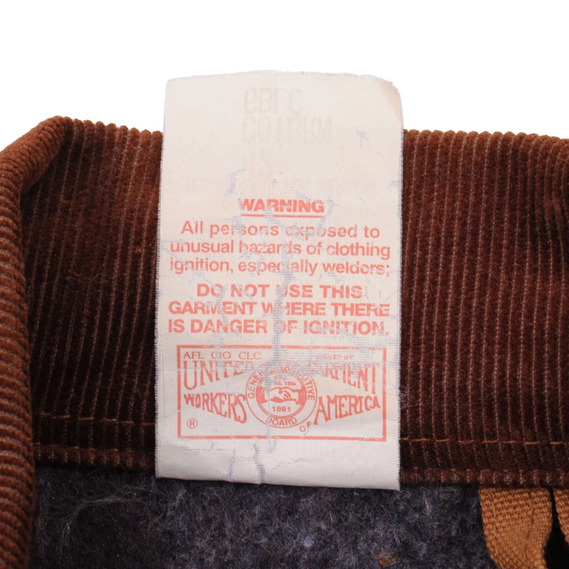 Vintage Carhartt Detroit Style Chore Lined Worker Jacket 1990S Size 42 Made In USA