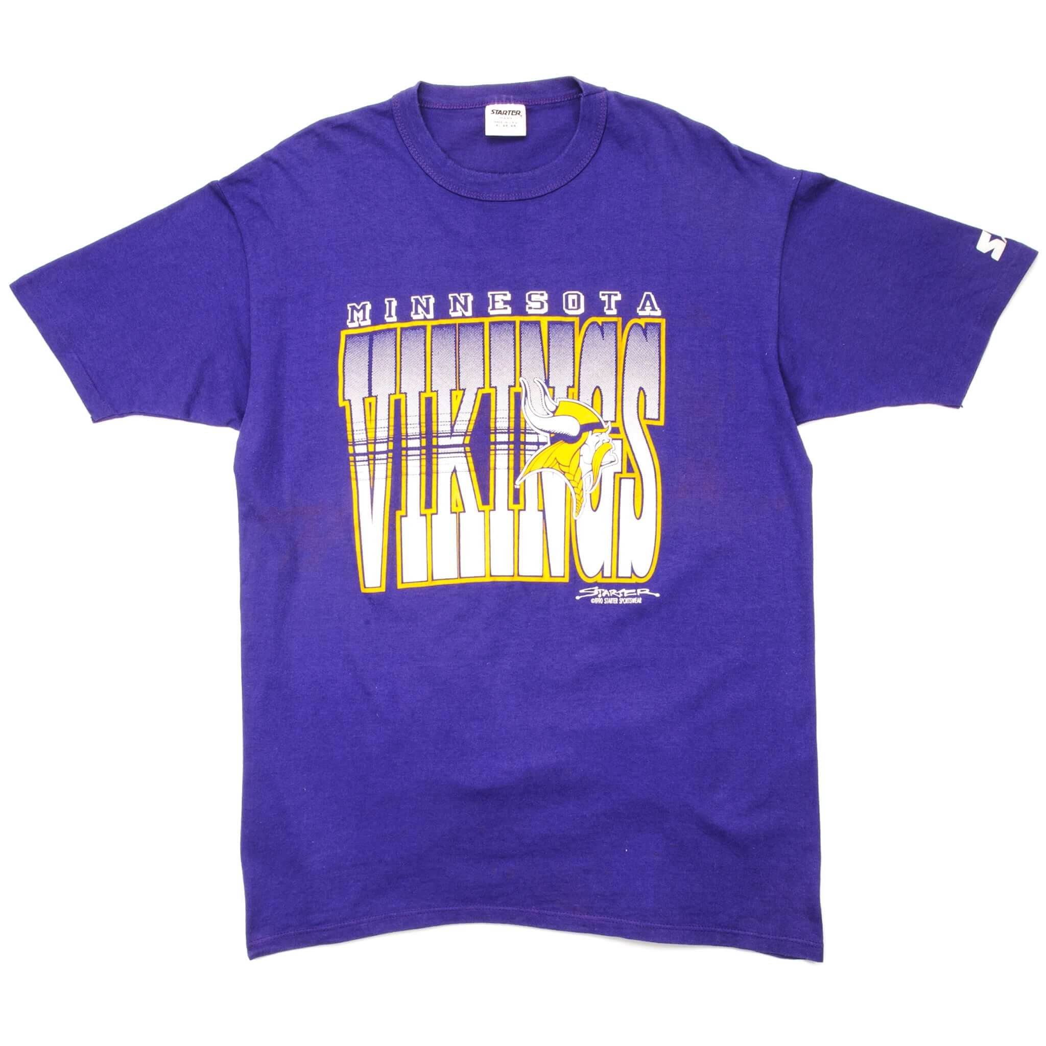 Vintage vikings t shirt top
