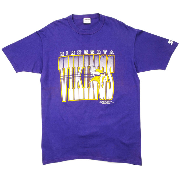 VINTAGE STARTER NFL MINNESOTA VIKINGS TEE SHIRT 1990 SIZE LARGE MADE IN USA