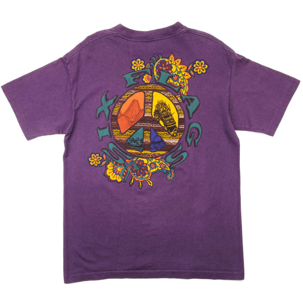 Vintage Six Flags Tee Shirt Size Small Made In USA. PURPLE