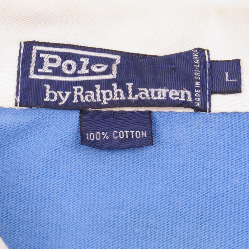 Vintage Polo Ralph Lauren Rafting Club Long Sleeve Polo Shirt 1990S Size Large