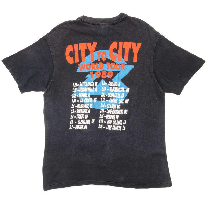 VINTAGE RATT REACH FOR THE SKY WORLD TOUR TEE SHIRT 1989 SIZE MEDIUM MADE IN USA. BLACK