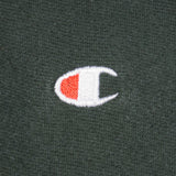 Vintage Green Reverse Weave Champion Hoodie Sweatshirt 1990S Size Large Made In USA