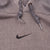 Vintage Grey Nike Middle Swoosh Hoodie 2000s Size 2XL Made In Usa