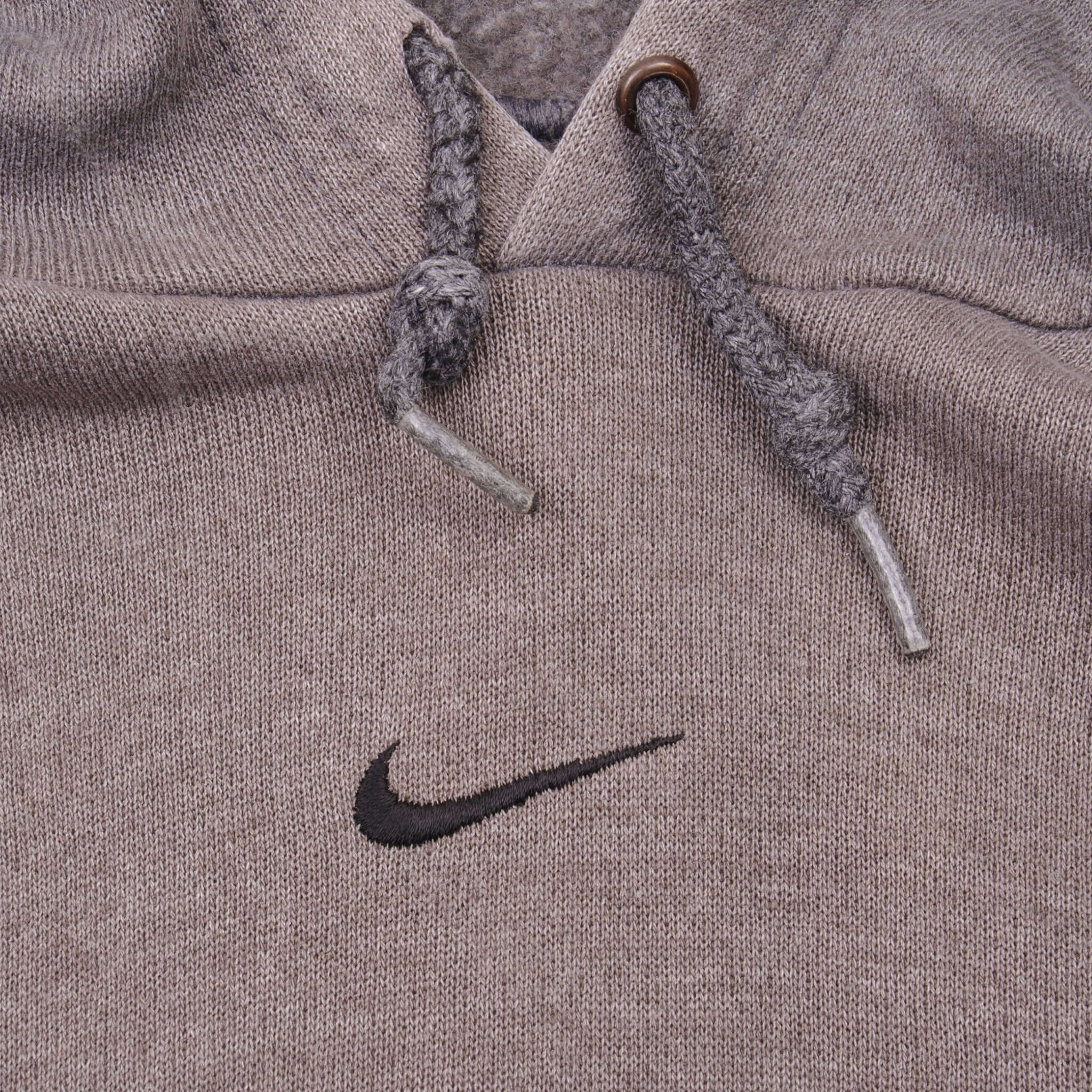 Vintage Grey Nike Middle Swoosh Hoodie 2000s Size 2XL Made In Usa
