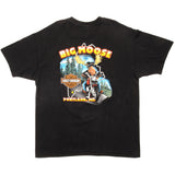 Vintage Harley Davidson Milwaukee Sound Machine Big Moose, Portland Tee Shirt 1996 Size XL Made In USA. BLACK