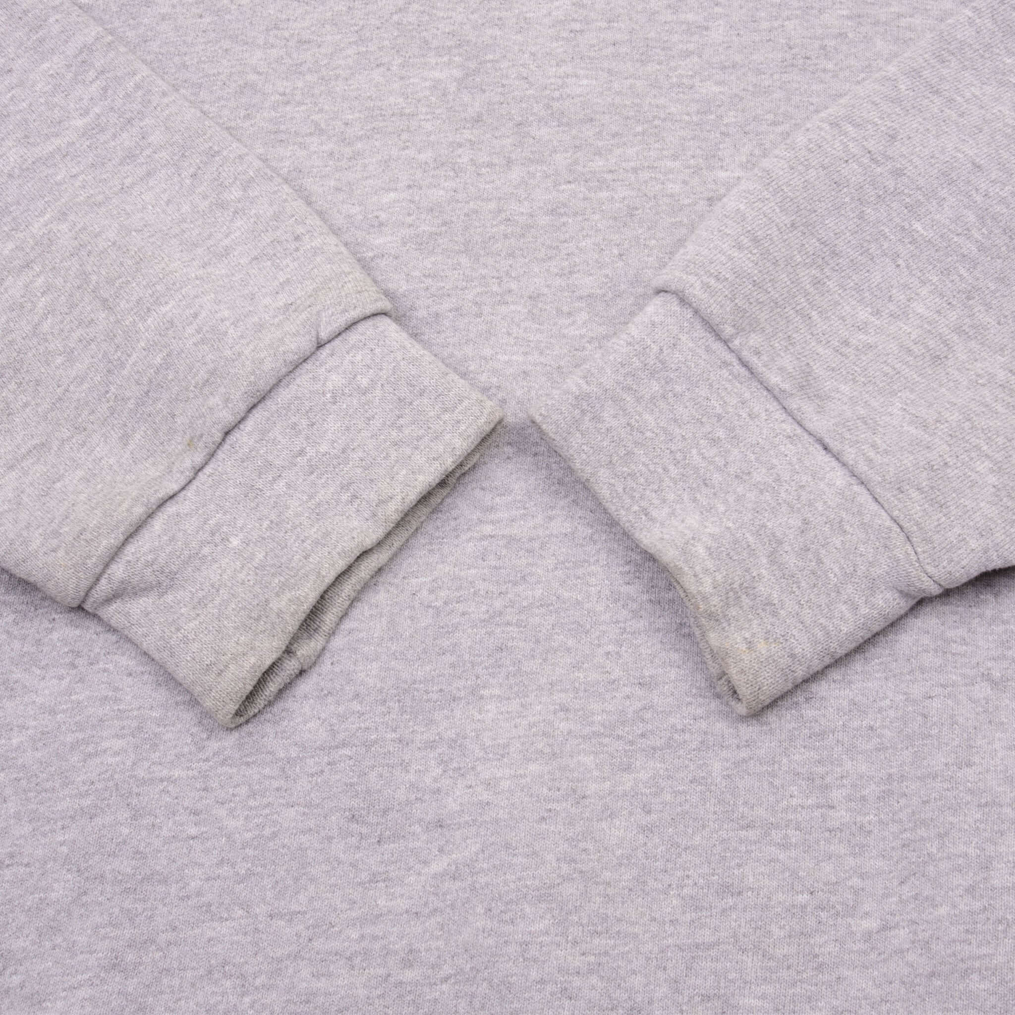 Vintage Grey Nike Swoosh Spellout Crewneck Sweatshirt 1990S Size 2XL Made In USA