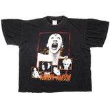 Vintage Marilyn Manson Tee Shirt 1992 Size Large With Double Stitches Sleeves. BLACK