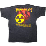 Vintage Megadeth Tee Shirt 1987 Size Medium Made In USA With Single Stitch Sleeves. BLACK