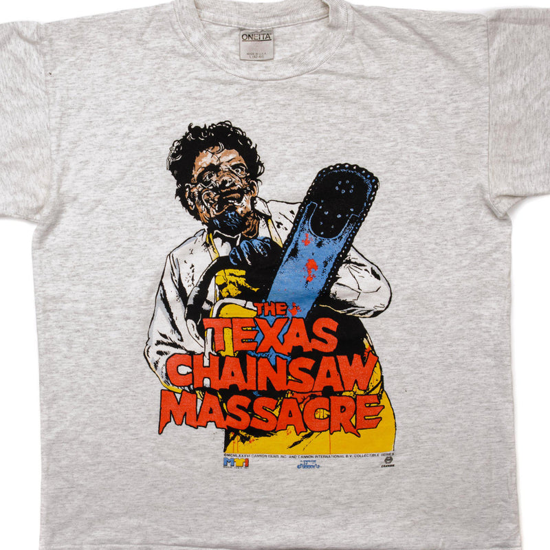 VINTAGE HORROR THE TEXAS CHAINSAW MASSACRE TEE SHIRT 1986 SIZE LARGE MADE IN USA