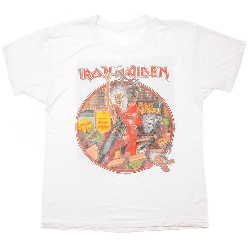Vintage Iron Maiden Tee Shirt 1990 Size Large With Single Stitch Sleeves.  Bring your Daughter...  ...To the Slaughter