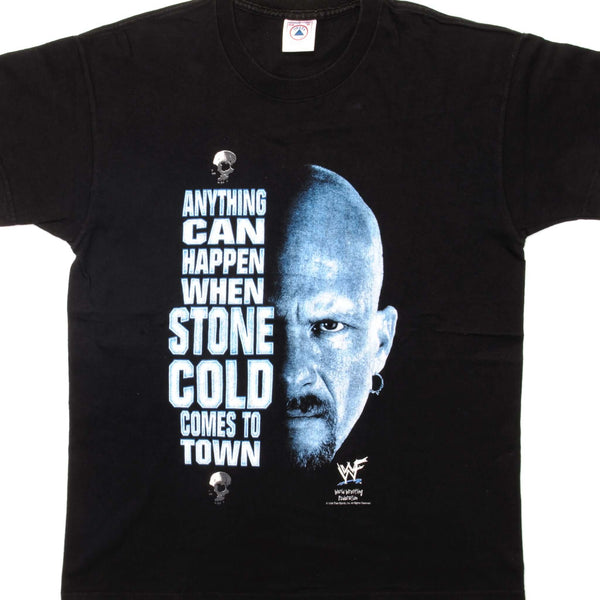CAMISETA VINTAGE DE LA WWF STONE COLD 1998, TALLA MEDIANA, FABRICADA EN EE. UU.