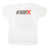Vintage Jimi Hendrix Tee Shirt 1988 Size Medium with single stitch sleeves. white