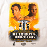 Vintage De La Hoya VS Hopkins World Middleweight Championship, MGM Grand Tee Shirt 2004 Size XL Made In USA.