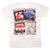 Vintage Metallica And Justice For All Tee Shirt 1988 Size Small With Single Stitch Sleeves. WHITE