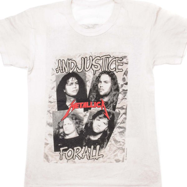CAMISETA VINTAGE DE METALLICA Y JUSTICE FOR ALL 1988 TALLA PEQUEÑA