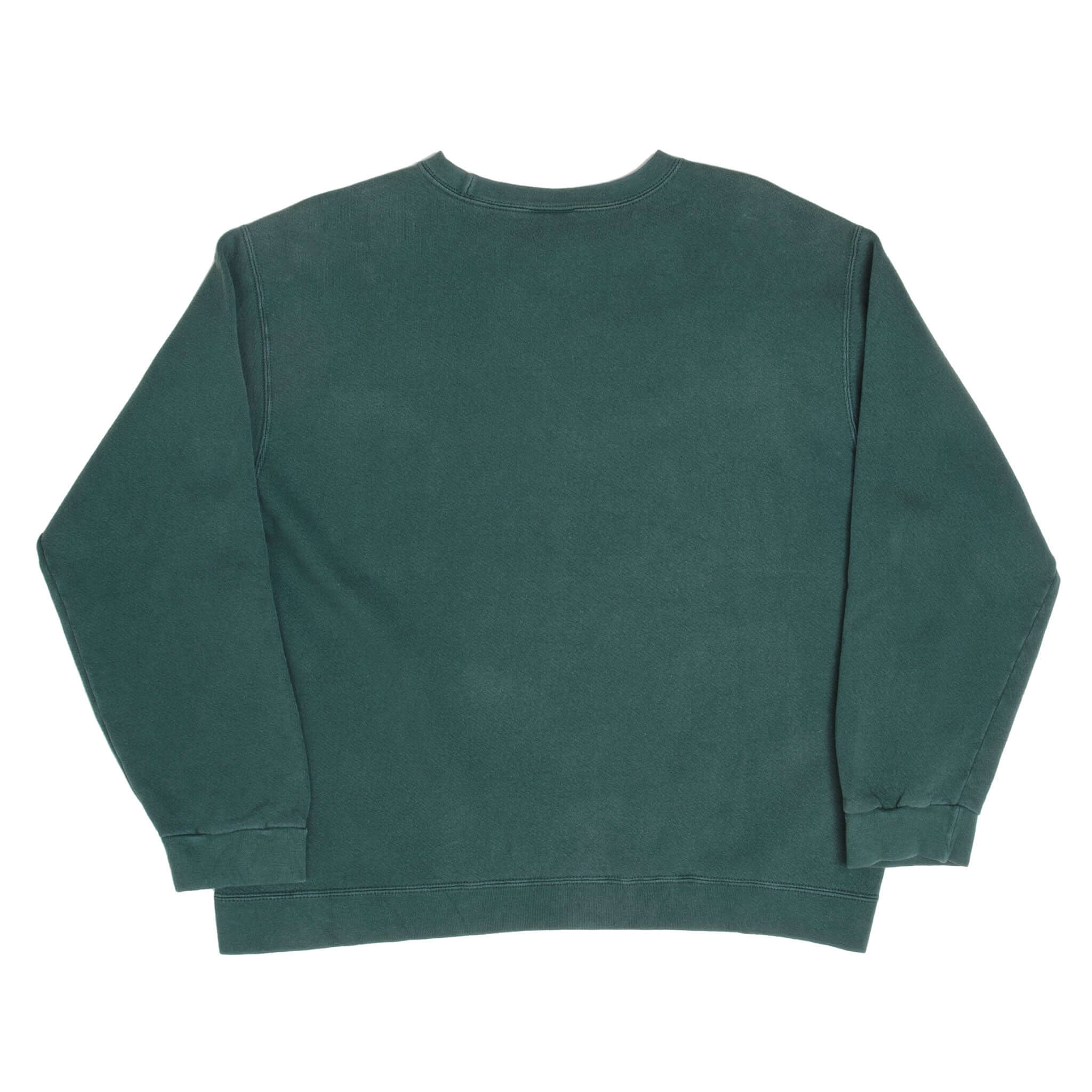 Vintage Nike Swoosh Green Crewneck Sweatshirt 1990S Size Large Made In USA