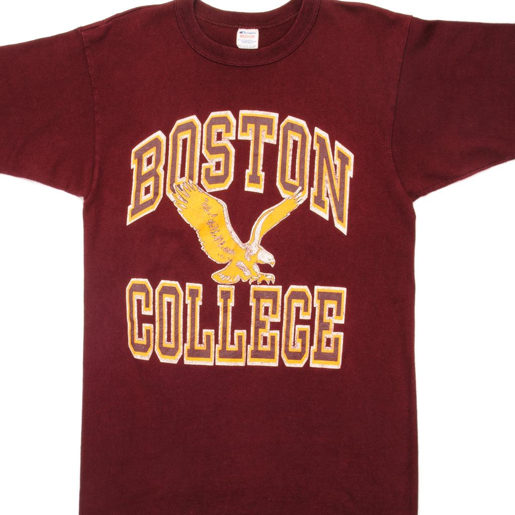 VINTAGE CHAMPION BOSTON COLLEGE TEE SHIRT 1980S SIZE SMALL MADE IN USA