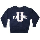 Vintage Champion Reverse Weave Penn State University Sweatshirt Early 1980S-1990 Size Large Made In USA.