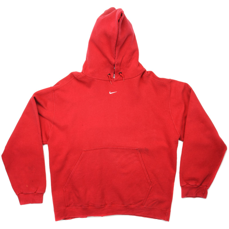 Vintage Nike Hoodie Sweatshirt 90S Size XL Made In USA. RED