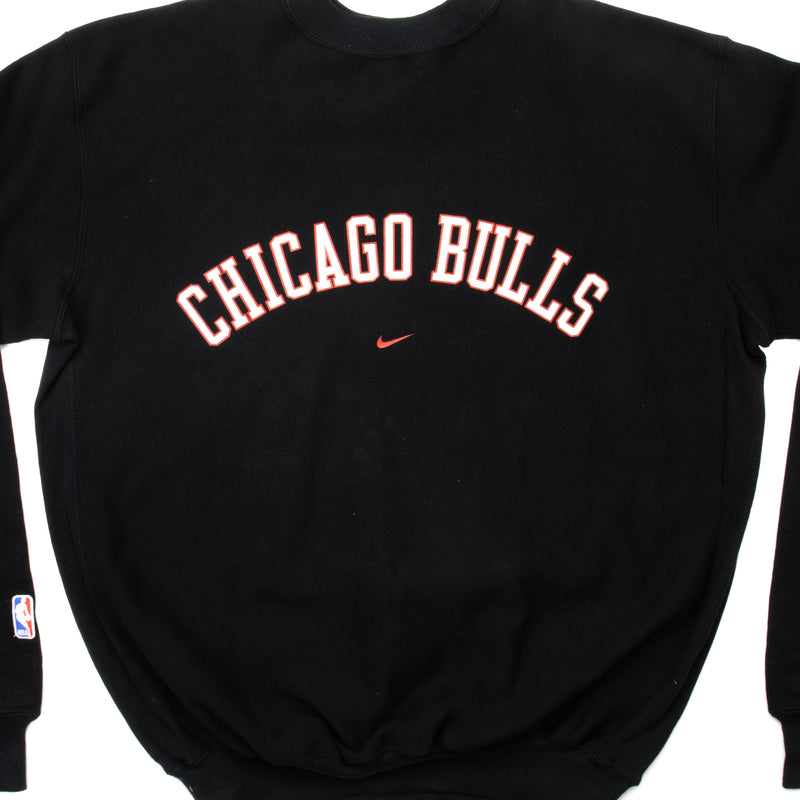 Vintage 90s CHICAGO BULLS Sweatshirt American Basketball Grey