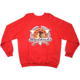 Vintage NHL Chicago Blackhawks Sweatshirt 1991 Size XL Made In USA. RED
