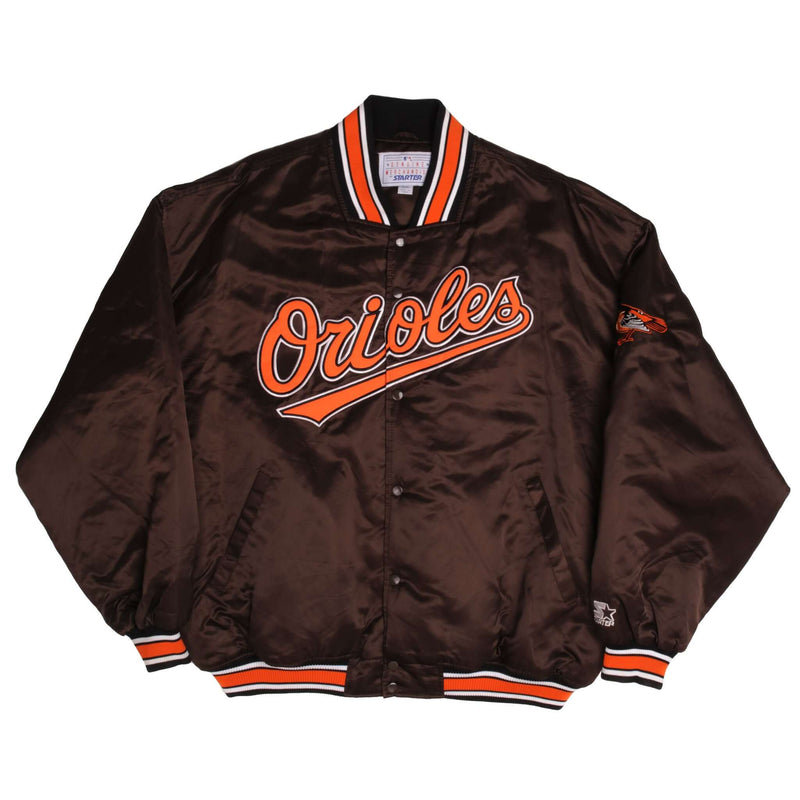 VINTAGE STARTER SATIN JACKET MLB BALTIMORE ORIOLES SIZE 4XL Vintage rare usa