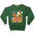 Vintage Miami Hurricanes American Football Sweatshirt Size Large Made In USA. GREEN