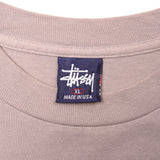 Vintage Stussy Tee Shirt Size Large Made In USA with single stitch sleeves.