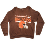 Vintage NFL Cleveland Browns Sweatshirt Early 1980S-1990 Size XL Made In USA. BROWN