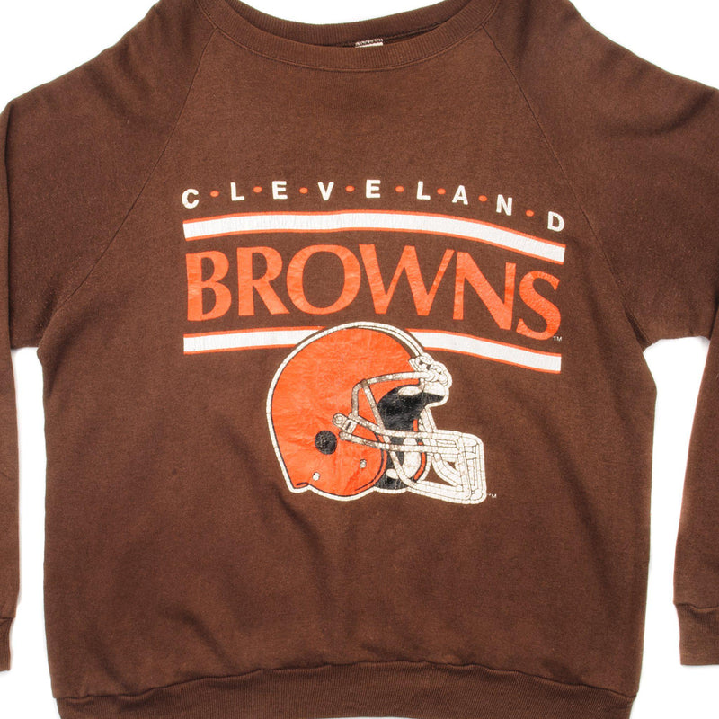 VINTAGE NFL CLEVELAND BROWNS SWEATSHIRT EARLY 1980S-1990 SIZE XL MADE IN USA
