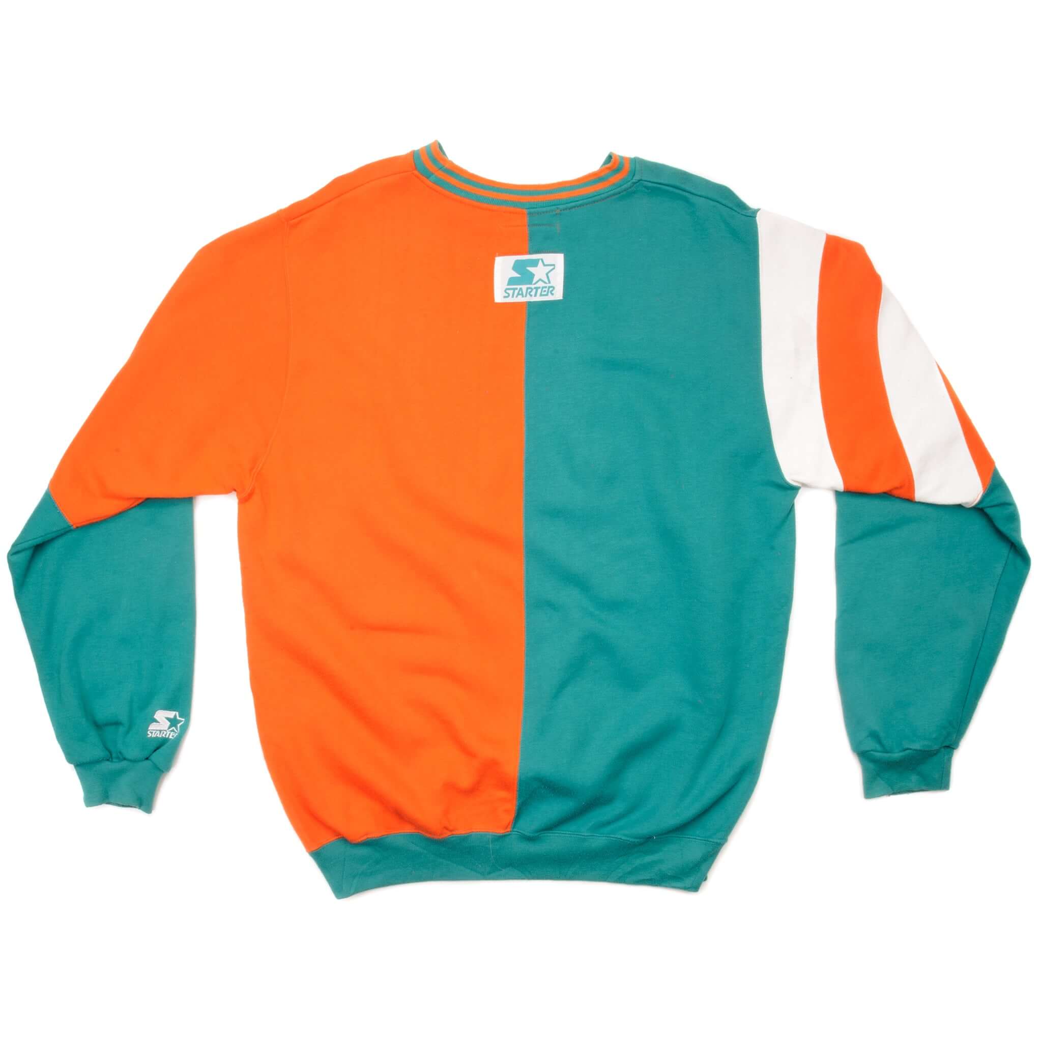 VINTAGE STARTER NFL MIAMI DOLPHINS SWEATSHIRT SIZE LARGE 1990s
