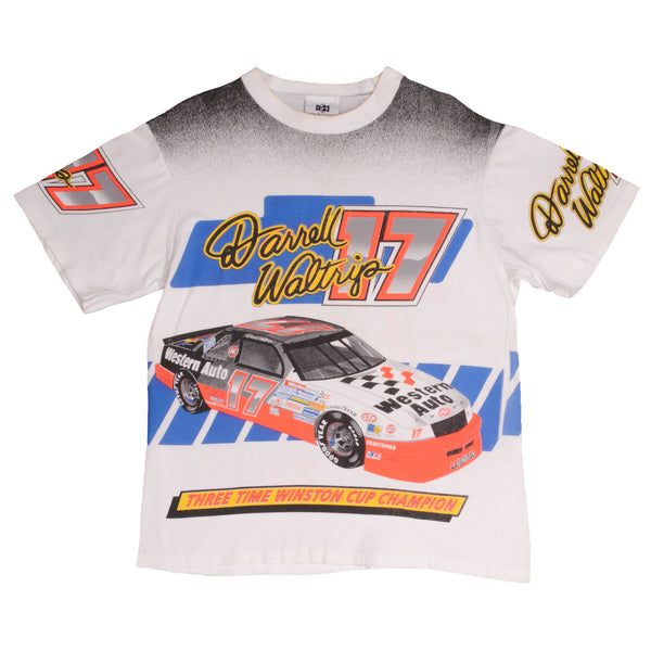 Vintage Nascar Darrell Waltrip #17 Three Time Winston Cup Champion 1992 Tee Shirt Size Large Made In USA