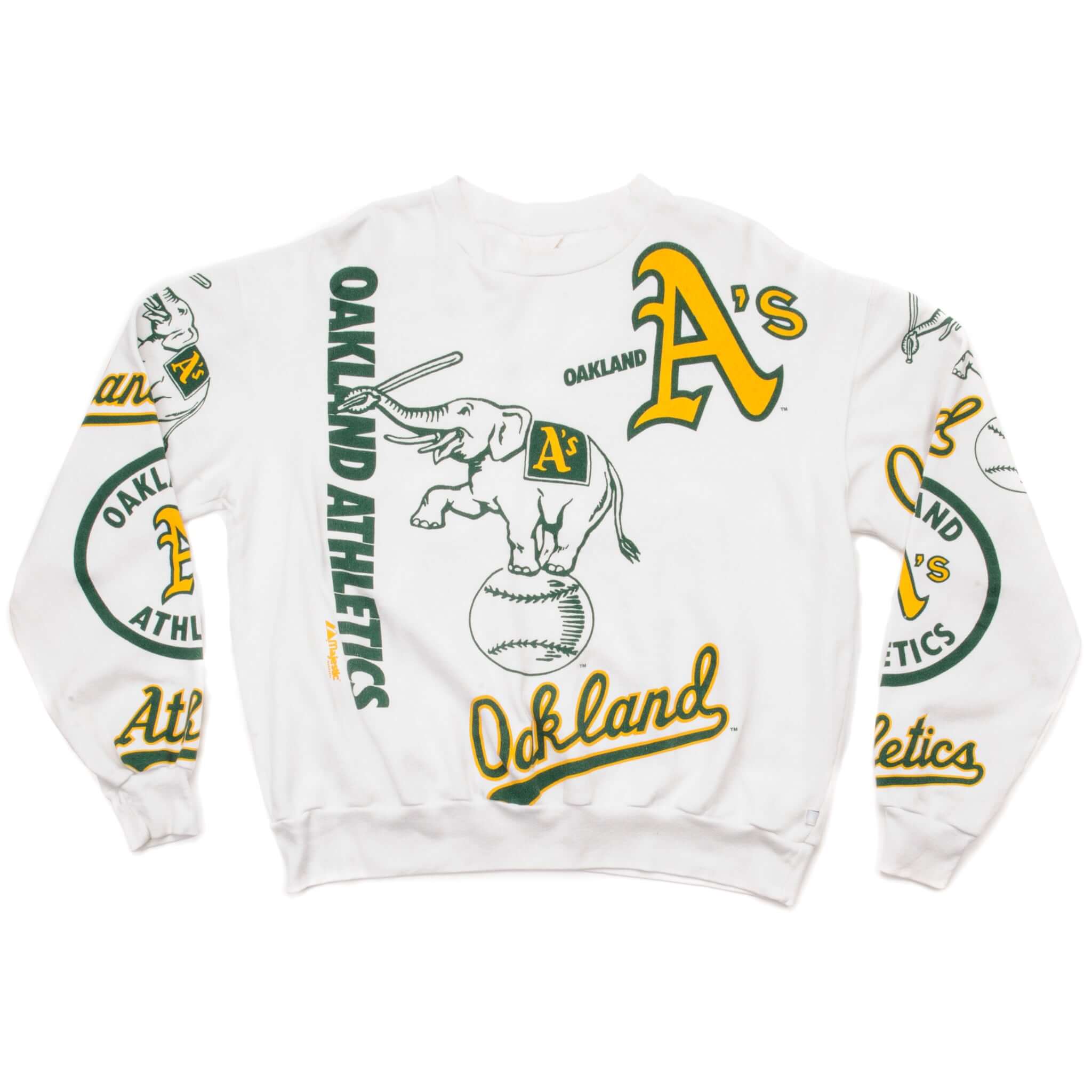 VINTAGE MLB OAKLAND ATHLETICS SWEATSHIRT SIZE LARGE – Vintage rare usa