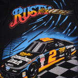 Vintage Nascar Rusty Wallace Number 2 Kickin Asphalt Takin Numbers Tee Shirt Size Large With Single Stitch Sleeves