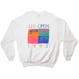 Vintage US Open Sweatshirt 1992 Size XL Made In USA. WHITE