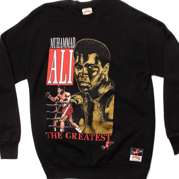 SUDADERA VINTAGE MUHAMMAD ALI THE GREATEST TALLA GRANDE FABRICADA EN EE. UU.