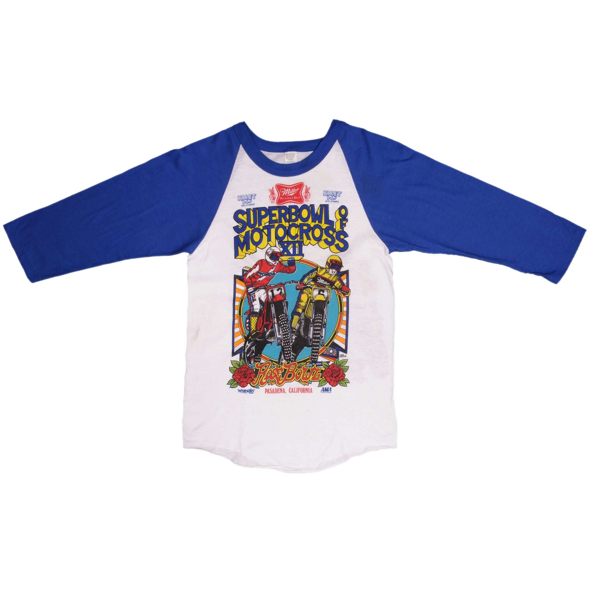 Vintage AMA Superbowl Of Motocross August 6, 1983 At The Rosebowl Passadena, California Tee Shirt Size XS