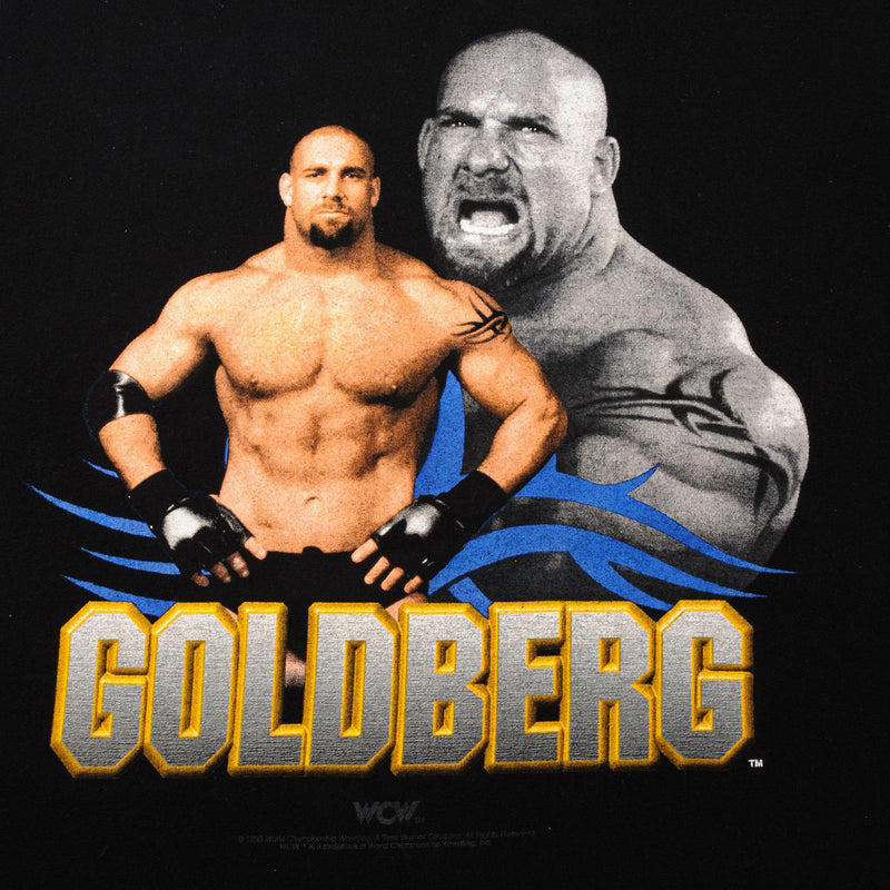 Vintage World Championship Wrestling Bill Goldberg Tee Shirt 1998 Size XL Made In USA.
