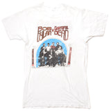 Vintage Bob Dylan And Grateful Dead Tee Shirt 1987 Size Small With Single Stitch Sleeves. WHITE