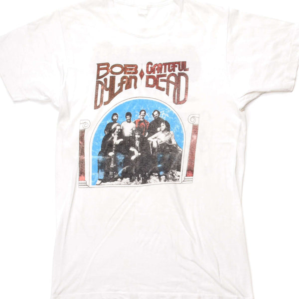CAMISETA VINTAGE DE BOB DYLAN Y GRATEFUL DEAD 1987 TALLA PEQUEÑA